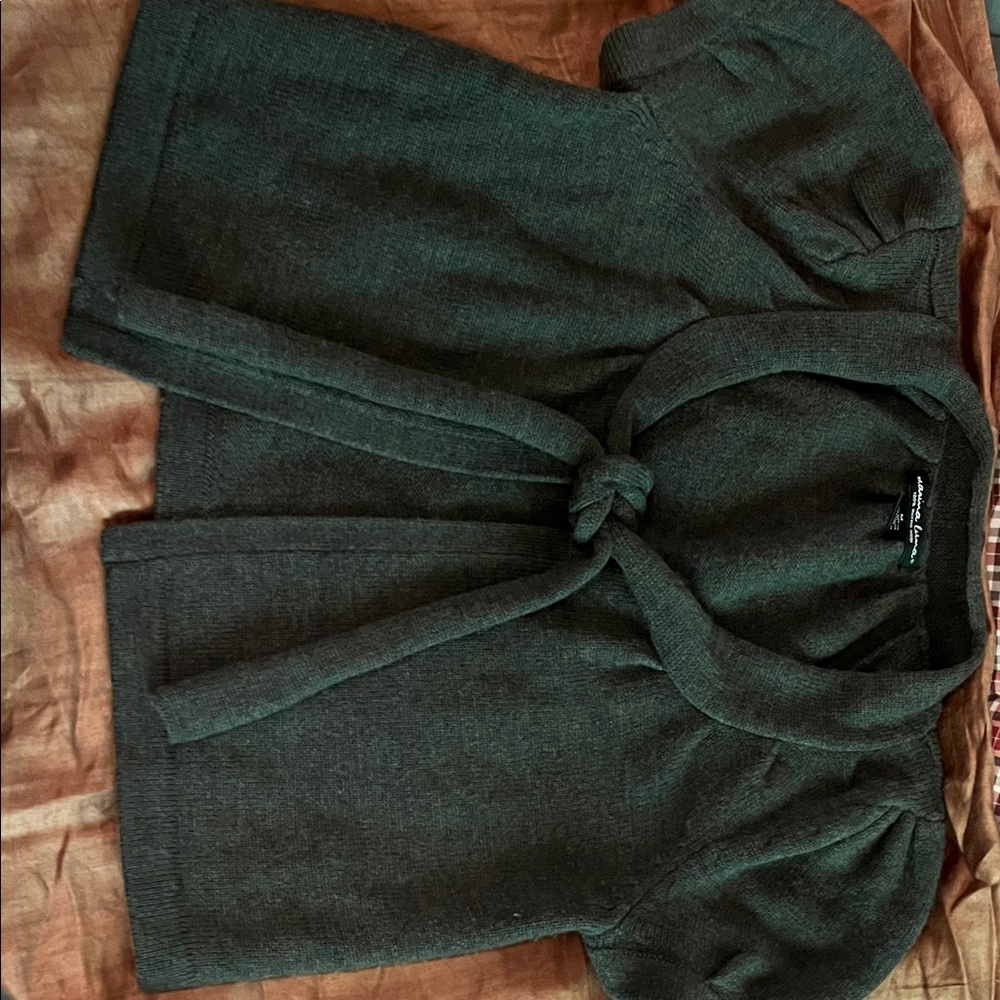 Marina Luna Forest Green Merino Wool Cardigan